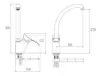 Shouder Zedra  Basin Faucet Model LORD White Chrome